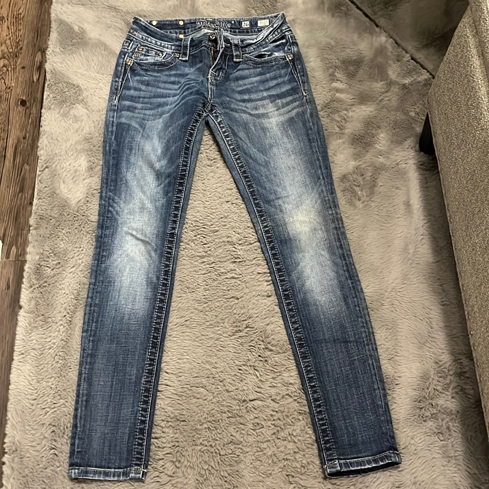 Miss Me skinny size 26 jeans.